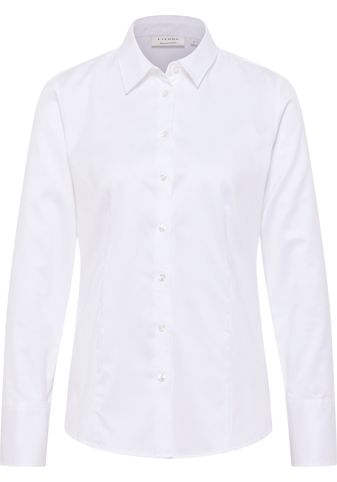 ETERNA dames blouse modern classic, wit ETERNA dames blouse modern classic, wit